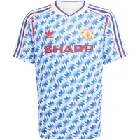 Adidas T-Shirt fonctionnel 'Manchester United' bleu / jaune / rouge / blanc
