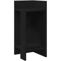 vidaXL Table d'appoint avec étagère noir 25,5x27x60 cm