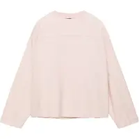 Pull&Bear Sweat-shirt 'STWD' rose / blanc