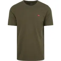 Levi's T-Shirt 'SS Original HM Tee' olive / rouge / blanc