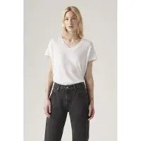 Levi's Boxy Short Sleeve V Neck T-shirt Blanc M Femme