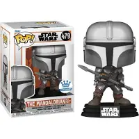 Funko POP! Figurine POP Star Wars 479 the Mandalorian with Beskar Staff Special Edition