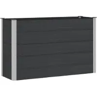 Syfax Jardinière surélevée Noir 150 x 50 x 91 cm