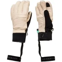 Oakley Apparel Wpeak Leather Gloves Beige L Femme