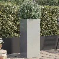 Prolenta Maison Exclusive - Bac à plantes Silbern 32 x 29 x 75 cm en acier inoxydable