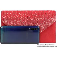 OEM Écharpe pour femme en satin rouge, taille unique