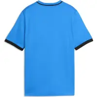 Puma Hommes, T-shirt de sport, teamLIGA26 Striped Jersey Jr (128), Bleu, Blanc, Noir, 128