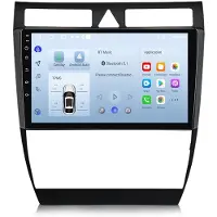 AWESAFE Autoradio Android 9 pouces 64 GB pour Audi A6 C5 (1997-2004) avec CarPlay, Android Auto Navigation et Bluetooth