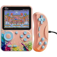 , console avec émulateur de 500 jeux et contrôleur multijoueur modèle StreetArt, rose
