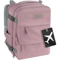 Derform Sac à dos de voyage, bagage à main pour l'avion, 40 x 30 x 20 cm, rose, BackUp 8, modèle K46, Derfrom