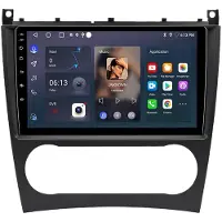 AWESAFE Radio Android 9'' 64GB Mercedes C-Klasse W203 Facelift (2004-2007) avec CarPlay & Android Auto Navigation & Bluetooth