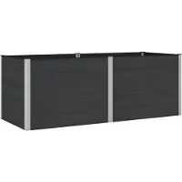 Syfax Jardinière surélevée Noir 250 x 100 x 91 cm