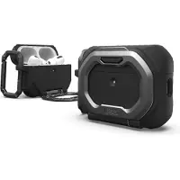 Urban Armor Gear Étui de protection pour AirPods Pro 3, UAG Monarch, noir et argent