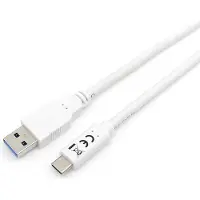 Equip 128364 câble USB USB 3.2 Gen 1 (3.1 Gen 1) 1 m USB A USB C Blanc