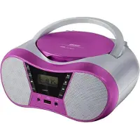 Eltra Lecteur radio CD LILA2 USB/BT rose (FM, Bluetooth), Radio, Pink