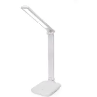 Fellowes PLATINET Lampe de table LED REMUS 5W, chargeur USB, écran tactile, blanc