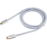 Equip 128360 Câble USB 3.2 Gen 2 C vers C, M/M, 3.0m, PD 100W, 4K/60Hz, 10Gbps, blanc