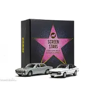 Corgi CC91992 - 1/43 - Screen Stars - Ford Capri Mk2 2.0S blanc diamant, Jaguar XJ6 série 2 argent - Neuf