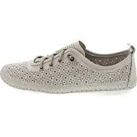 COSMOS COMFORT : chaussures de ville pour femmes, chaussures basses, pantoufles, couleur beige, style décontracté