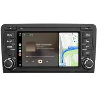 AWESAFE Autoradio 6+128 Go avec radio Android 4G pour Audi A3 8P 2003-2013 : CarPlay, Bluetooth, GPS, RDS, DAB+, Wi-Fi, écran 7 pouces
