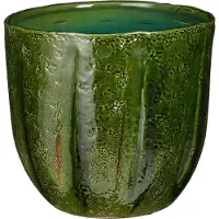 Mica Decorations Flower pot ALFREDO 1193654, ceramics, green (23 x 21 cm)