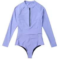 Mystic Jayde One Piece 2 Mm Woman Long Sleeve Front Zip Shorty Violet XL Femme
