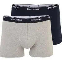 Ceceba Boxers bleu marine / gris chiné / blanc cassé
