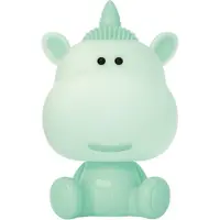 Luxus Europe - Lampe de chevet licorne, vert menthe, pour chambre d'enfant - Veilleuse LED sans fil pour enfants - Rechargeable par USB-C