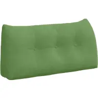vidaXL Coussin dorsal vert clair 100 x 24 x 50 cm velours