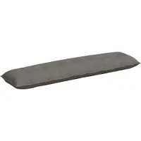 vidaXL Coussin dorsal gris clair 200 x 50 cm Tissu velours côtelé