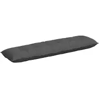 vidaXL Coussin de dossier gris foncé 180 x 50 cm Tissu velours côtelé