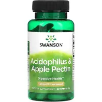 Swanson Health Acidophilus & Pectine de Pomme 90 Capsules Health Products