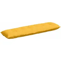 vidaXL Coussin dorsal jaune clair 180 x 50 cm Tissu velours côtelé