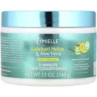Mielle Après-Shampooing Hydratation Profonde 2 Minutes, Pour Cheveux Secs et Déshydratés, Melon du Kalahari et Aloe Vera