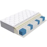 Youjia Matelas à ressorts ensachés de 25 cm de hauteur, matelas à ressorts de 7 zones, matelas ergonomique, fermeté H3 (matelas à ressorts ensachés)