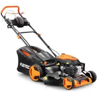 FUXTEC Tondeuse à essence RM5196eS - 196cc | 51cm | Démarrage électrique| 6CV | Ejection arrière | 60L | Démarrage électrique | 40Kg | Fonction mulching | 4 temps | 800ml