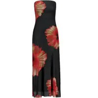 JDY Robe 'JDYLEA' sable / rouge / noir