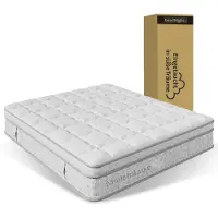 Youjia Matelas à ressorts ensachés à 7 zones, dimensions 140x200 cm, fermeté H3. Matelas hybride en mousse à froid, hauteur 25 cm, offrant une adaptation ergonomique du corps et une bonne aération