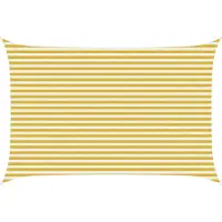 Syfax Voile d'ombre Jaune et blanc 3 x 5 m HDPE