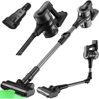 Ruhhy 26708 Aspirateur balai sans fil LunPro 400 W, 2 en 1, noir