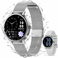 Blackview Montre connectée X30 – 1,26 pouces, autonomie de 10 jours, plus de 100 modes sportifs, appels Bluetooth, assistant vocal IA, fréquence cardiaque et saturation en oxygène, suivi du sommeil