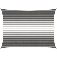 Syfax Voile d'ombre Gris clair et blanc 5 x 7 m HDPE