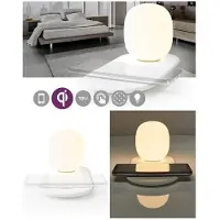 Nedis Chargeur induction Sans Fil pour Smartphone 10 W - Veilleuse LED sans fil Tactile