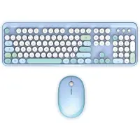 Mobility Lab Clavier et souris sans fil Pure Color avec pavé numérique intégré – Bleu