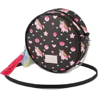 KARACTERMANIA Oh My Pop ! Pop ! licorne Sac à bandoulière, 18 cm, Noir (Black)