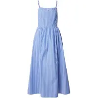 Tommy Hilfiger Robe 'Crinkle Strap Maxi' bleu roi / blanc