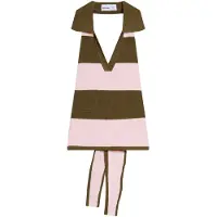 Bershka Tops en tricot olive / rose