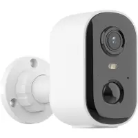 Deltaco SMART HOME Battery powered WiFi camera outdoor use IP66 3MP (2304 x 1296 Pixels), Caméra réseau, Blanc