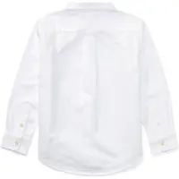 Ralph Lauren Chemise enfant LS BD-TOPS-SHIRT garcons - Blanc - 7 ans