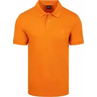 BOSS pour homme. 50507803 Polo slim en coton stretch orange (M), Casuel, Manche courte